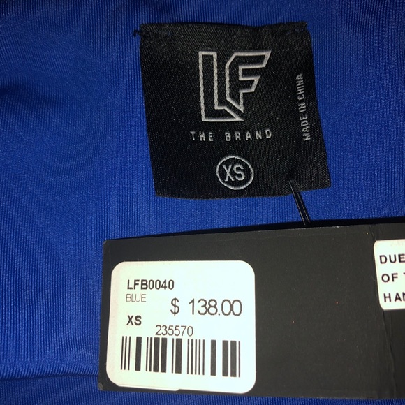 NWT Night Rider Diagonal Buckle Strap Tube Top - Picture 4 of 4